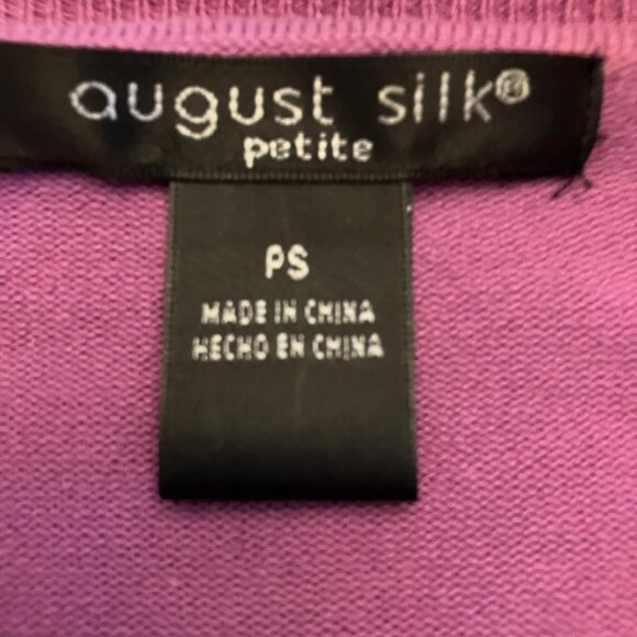 Purple Cardigan with Puff Sleeve - Picture 7 of 10